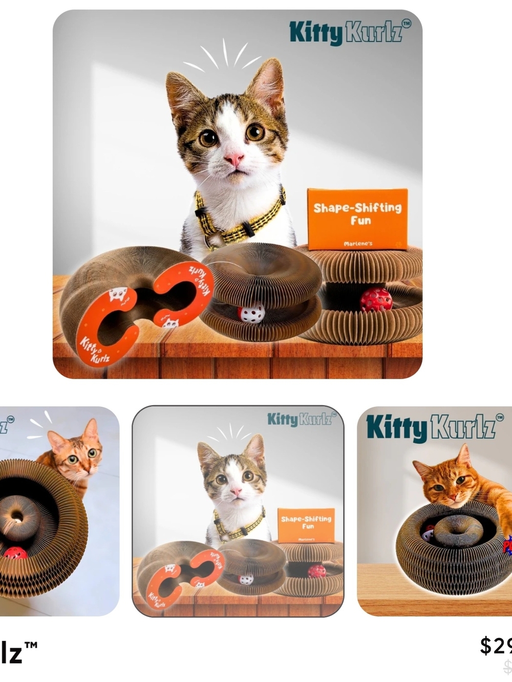 Shape-Shifting Cat Toy - Brown